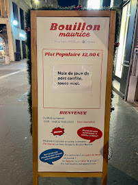 Bouillon Maurice à Lyon menu