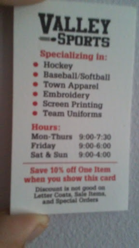 Sporting Goods Store «Valley Sports», reviews and photos, 102 1st Ave W, Shakopee, MN 55379, USA