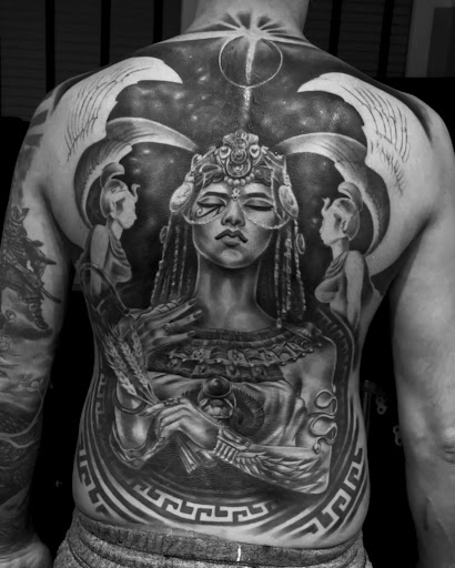 Explore head tattoo ideas for females, creative tattoo ideas in East Stroudsburg, available at Faimeouz Ink