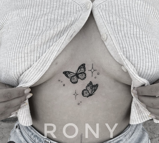 Explore party tattoo ideas, creative tattoo ideas in Downey, available at Dotta Ink Tattoo & Piercing Parlour