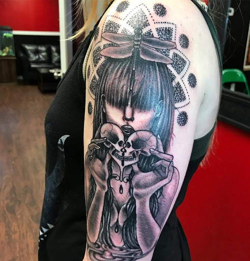 Explore uncharted tattoo ideas, creative tattoo ideas in Powell, available at Against All Odds Tattoos and Piercings