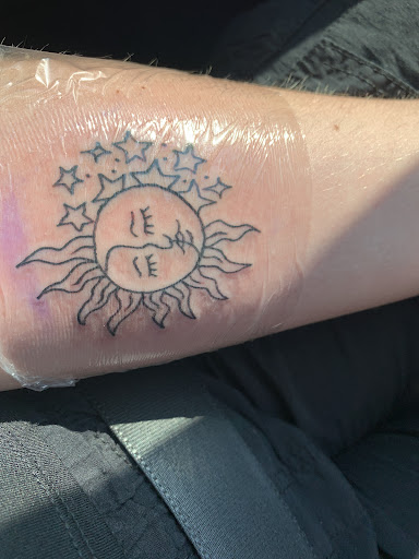 Explore bad omens tattoo ideas, creative tattoo ideas in Stroudsburg, available at Tattoos On Main