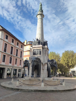 La Fontaine des Éléphants à Chambéry