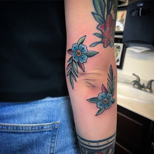 Explore ankle foot tattoo ideas, creative tattoo ideas in Madera, available at Sea Wolf Tattoo