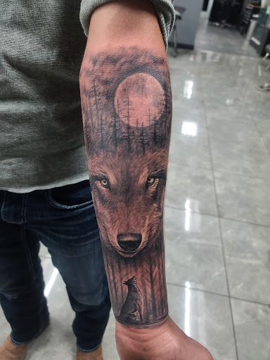 Explore men's side neck tattoo ideas, creative tattoo ideas in Phoenix, available at Grand Avenue Tattoo & Piercings