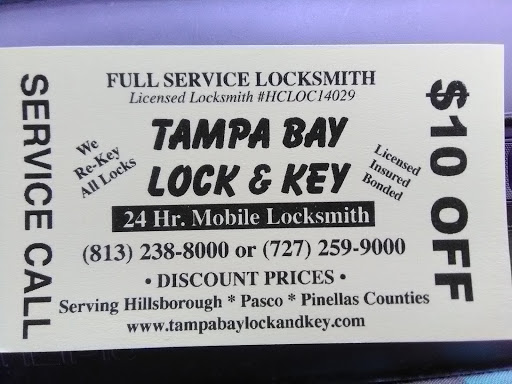 Locksmith «Tampa Bay Lock and Key Inc.», reviews and photos, 4332 N Nebraska Ave, Tampa, FL 33603, USA