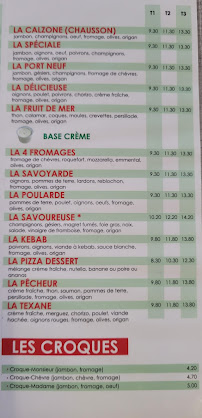 Pizzas à emporter La Pallice Pizza à La Rochelle (la carte)