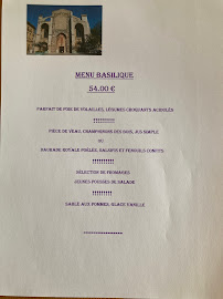 Menu / carte de La Table de Bruno à Saint-Maximin-la-Sainte-Baume