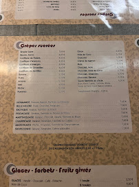 Menu / carte de Crêperie de la Gare à Houilles