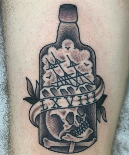 Explore airplane tattoo ideas, creative tattoo ideas in Honolulu, available at Aloha Tattoo Waikiki Hilton Hawaiian Village Rainbow Bazaar