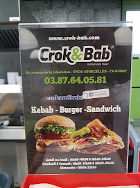 Hamburger du Restauration rapide Crok&Bab à Courcelles-Chaussy - n°7