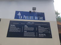 Restaurant La Paillote du Lac, Lac de Serre-Ponçon à Le Sauze-du-Lac menu