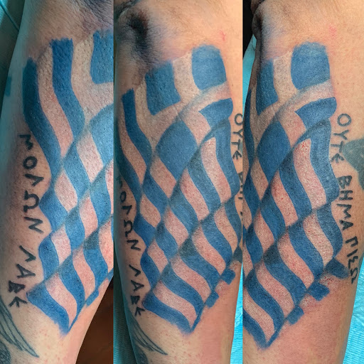 Explore thigh tattoo ideas male, creative tattoo ideas in New York, available at Redink Tattoo Studio