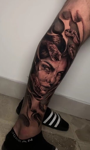 Explore family guy tattoo ideas, creative tattoo ideas in San Antonio, available at Firme Copias Tattoo Studio