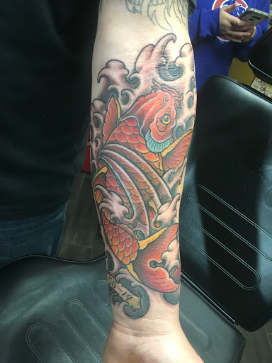 Explore death tattoo ideas, creative tattoo ideas in Asbury Park, available at Old Glory Tattoo Co.