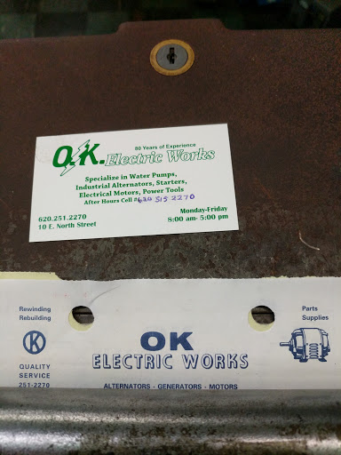Electrician «O K Electric Works», reviews and photos, 10 E North St, Coffeyville, KS 67337, USA
