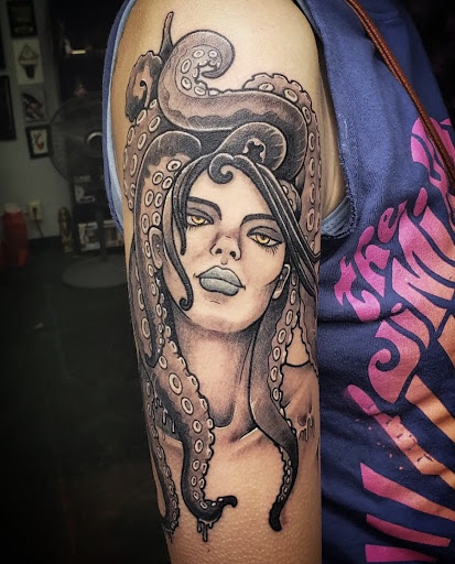 Explore tattoo ideas behind the ear, creative tattoo ideas in Port Angeles, available at Markd Body Art