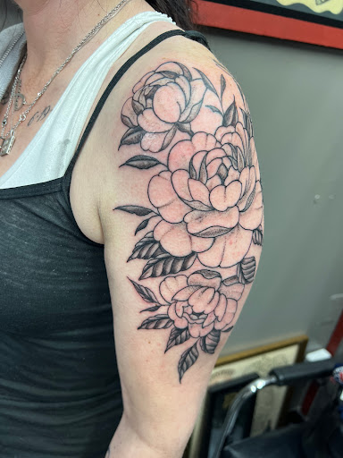 Explore irish cross tattoo ideas, creative tattoo ideas in Clinton Township, available at Beyond the chair Tattoo studio Clinton Township