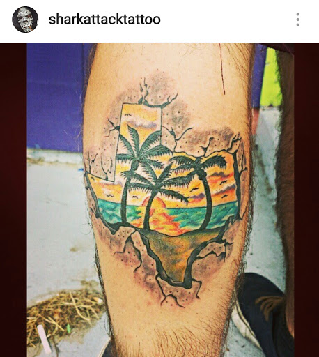 Explore women shoulder tattoo ideas, creative tattoo ideas in Port Aransas, available at SHARK ATTACK TATTOO