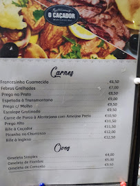 Carte du Restaurante Marisqueira CONVÍVIO à Guarda