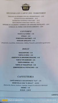 Osteria di Modena Rossi à Modena carte