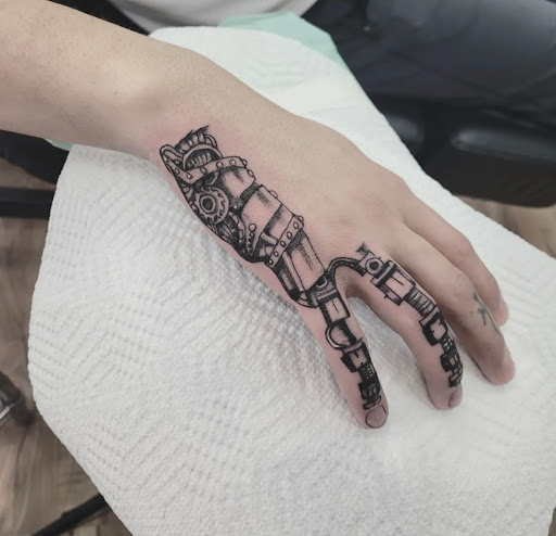 Explore shellback tattoo ideas, creative tattoo ideas in Kenosha, available at Kenosha Tattoo Company