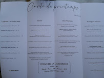 Menu du Bistro La Canourgue à Montpellier