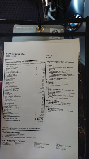 Motorcycle Dealer «BMW Motorcycles of San Francisco», reviews and photos, 790 Bryant St, San Francisco, CA 94107, USA