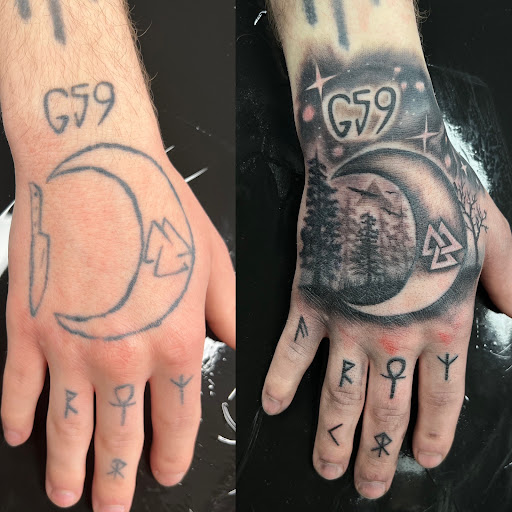 Explore princess mononoke tattoo ideas, creative tattoo ideas in Steubenville, available at Garloch Tattooing