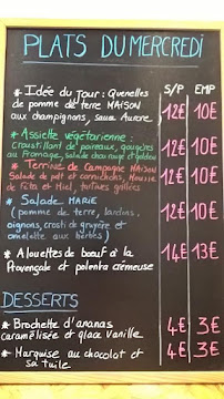 Menu / carte de Chez Marie-Ange à Toulon