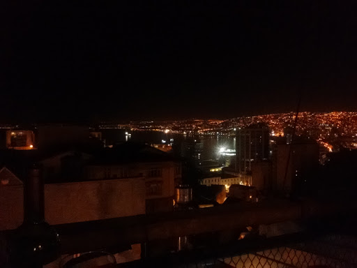 Night terraces in Valparaiso