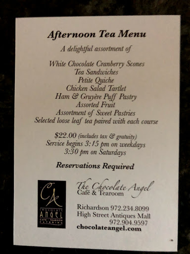 Cafe «Chocolate Angel Cafe & Tea Room - High Street», reviews and photos, 800 N Central Expy, Plano, TX 75074, USA