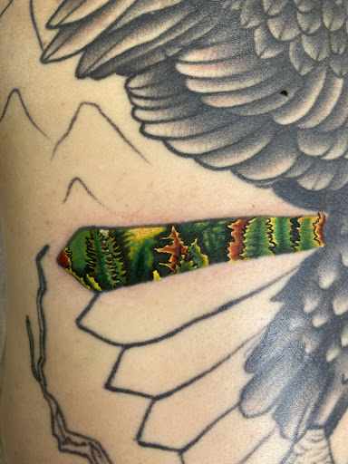 Explore skeleton hand tattoo ideas, creative tattoo ideas in Davenport, available at Fine Ink Studios Tattoos