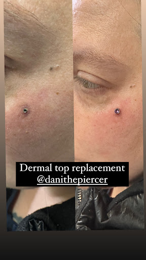 Explore dog portrait tattoo ideas, creative tattoo ideas in Milwaukee, available at Piercing by Dani Real Ink Tattoo Studio