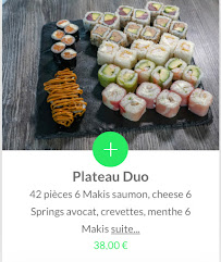 Carte du E sushi Le Lavandou à Le Lavandou