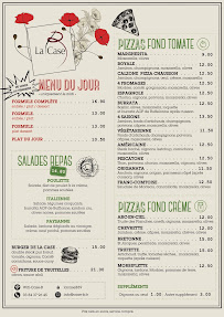 Menu du La Case B à Poligny