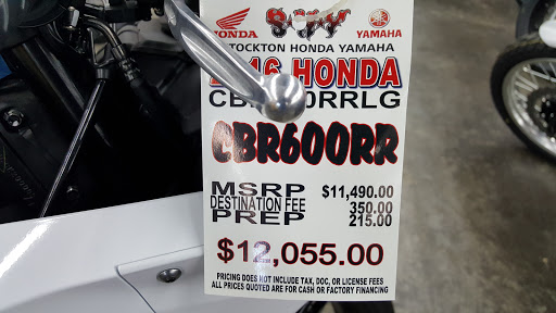 Motorcycle Dealer «Stockton Honda Yamaha», reviews and photos, 3295 Ad Art Rd, Stockton, CA 95215, USA