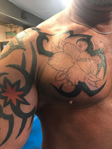 Explore seashell tattoo ideas, creative tattoo ideas in Arlington, available at Urbans Tattoo & Piercing Studio South