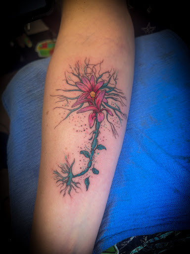 Explore cute witchy tattoo ideas, creative tattoo ideas in Moweaqua, available at Fleshwound Tattoo