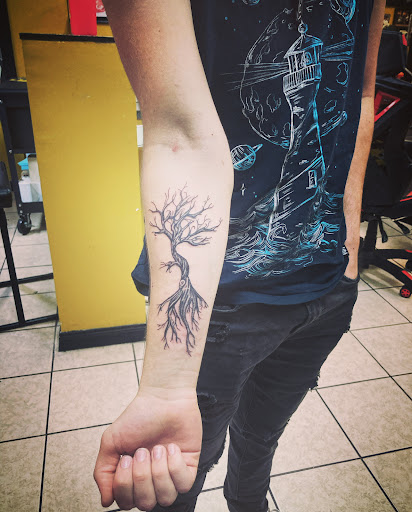 Explore flash sheets tattoo ideas, creative tattoo ideas in Cocoa, available at Rorschach Tattoo Shop and Piercing Studio