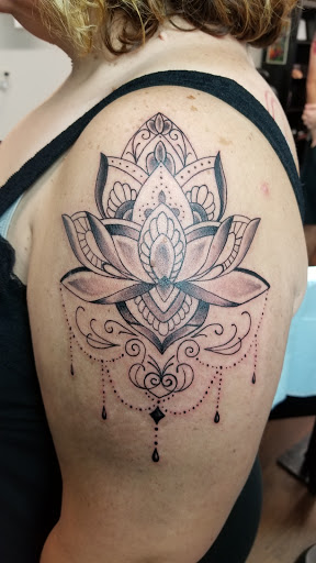 Explore whitetail deer tattoo ideas, creative tattoo ideas in Roscoe, available at Elevated Ink Tattoo