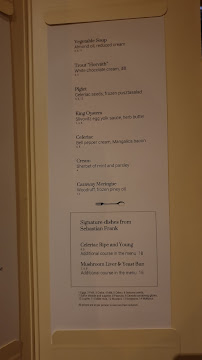 Horváth à Berlin menu