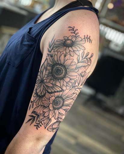 Explore rattlesnake tattoo ideas, creative tattoo ideas in Waynesboro, available at Tattooed In the Wild Studio