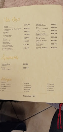 Menu du S'Incungiu | Ristorante - Pizzeria - Sala Eventi à Cagliari
