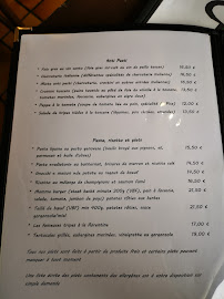 Menu du MAMMA MIA à Rodez