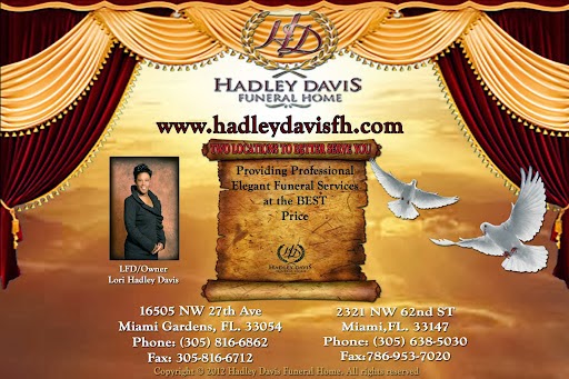 Funeral Home «Hadley Davis Funeral Home», reviews and photos, 16505 NW 27th Ave, Opa-locka, FL 33054, USA