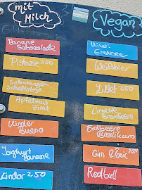 Menu / carte de The Crazy Ice-cream Maker à Munich