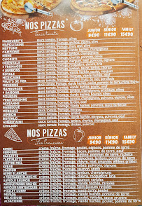Menu du Délice pizza à Valence