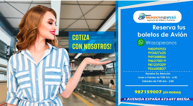 MUNDO VIAJES PERU EIRL (agencia de viajes) - Breña