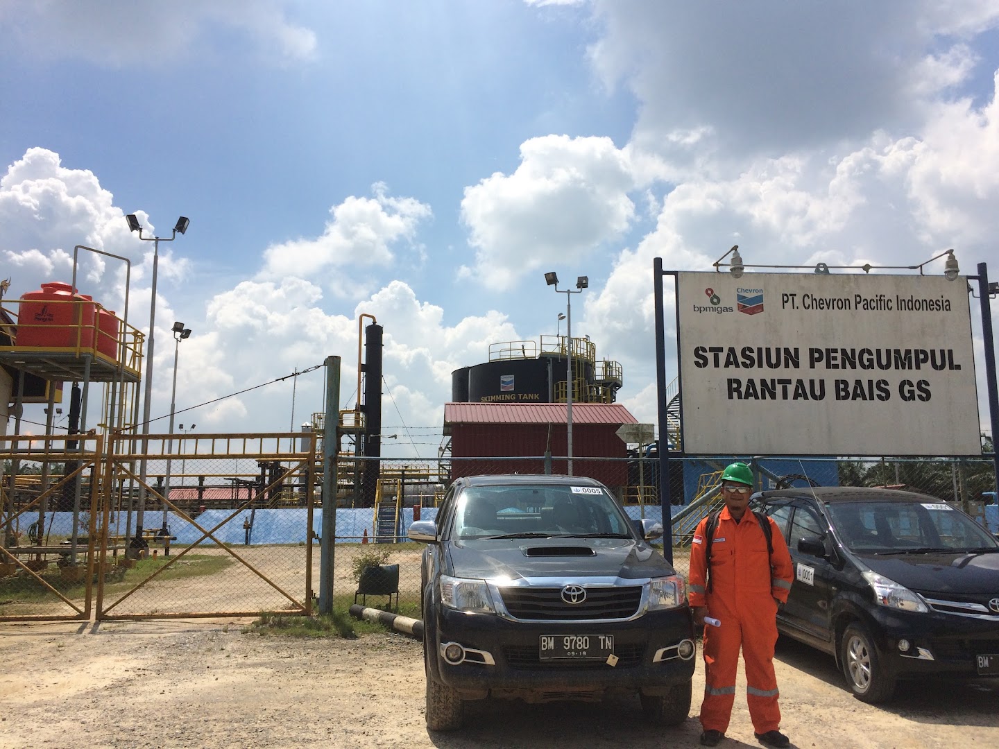 Pt. Chevron Pacific Indonesia, Stasiun Pengumpul Rantau Bais Gs Photo